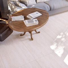 Керамогранит Уральский Гранит Гранитея Аллаки бежевый G202 полированный 600х600х9 мм (4 шт.=1,44 кв.м) - фото 2