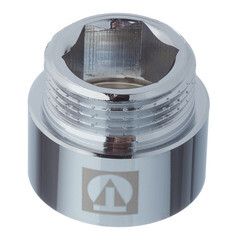 Удлинитель Valtec 20 мм х 1 ВР(г) х 1 НР(ш) хром латунный (VTr.198.C.0620) - фото 3