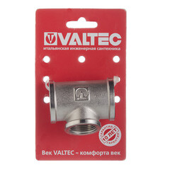 Тройник Valtec 1 ВР(г) х 3/4 ВР(г) х 1 ВР(г) латунный (VTr.750.N.0605) - фото 2