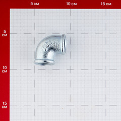 Угол Gebo Platinum (90-4V) 1/2 ВР(г) х 1/2 ВР(г) чугунный оцинкованный - фото 2
