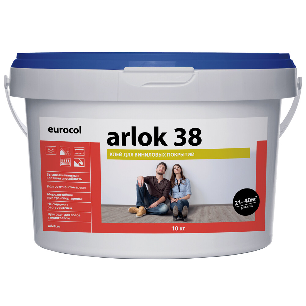 

Клей акриловый для линолеума и ковролина Arlok 38 10 кг, Бежевый