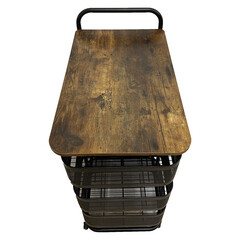 Тележка для хранения кухонная 870х620х380 мм черная (БП-00001402-2) - фото 5