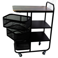 Тележка для хранения кухонная 870х620х380 мм черная (БП-00001402-2) - фото 2