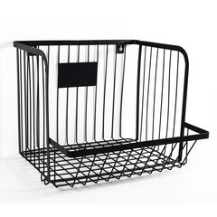 Корзина для хранения трехъярусная 1030х325х315 мм черная (wk830716) - фото 5