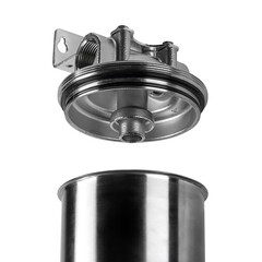 Корпус фильтра Гейзер HS для холодной и горячей воды нержавеющая сталь 10ВВ 1 ВР(г) х 1 ВР(г) серебро - фото 4