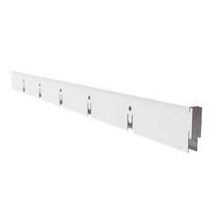 Элемент для потолка грильято Grand Line 100х100х40х10 мм направляющая 0,6 м белый Al - фото 1