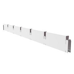 Элемент для потолка грильято Grand Line 100х100х40х10 мм «папа» 0,6 м белый Al - фото 1