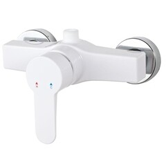 Смеситель для душа без излива РМС PL белый без лейки однорычажный (PL5-003)