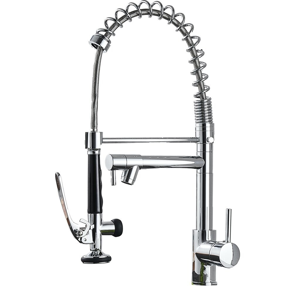 Изображение товара Смеситель для кухни Профсан 104 хром с гибким изливом