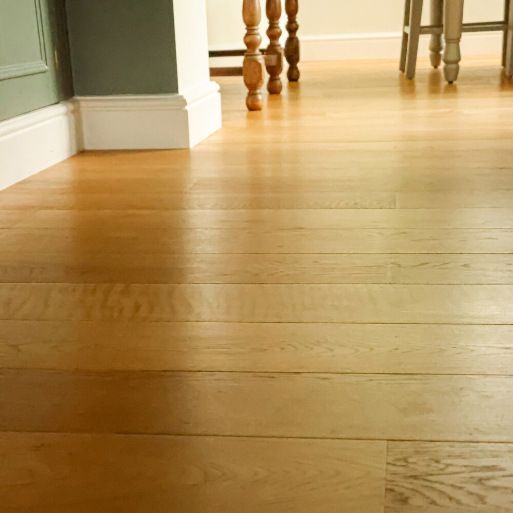 Укладка паркетной доски плавающим способом прямая