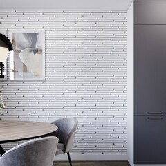 Искусственный камень ЕвроЛит Ригельный кирпич белый (50 шт.=1 кв.м) - фото 2