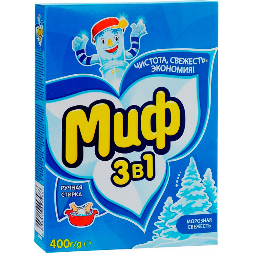 Изображение товара Стиральный порошок Миф 3в1 400 г
