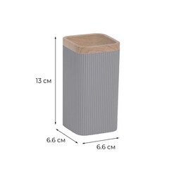 Стакан для ванной Fixsen Fog Gray настольный пластик серый (FX-472-3) - фото 2