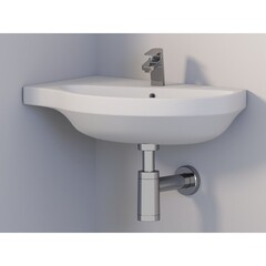 Сифон для раковины АНИ пласт BRB 1 1/4х40 мм без выпуска с соединением 40 мм металлик (BRB1004M) - фото 3