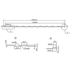 Профнастил С8 1,2х2 м 0,33 мм красное вино RAL 3005 - фото 4