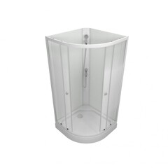 Душевая кабина Triton Ультра 90х90х191,5 см стекло прозрачное 4 мм с низким поддоном полукруг - фото 4