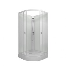 Душевая кабина Triton Ультра 90х90х191,5 см стекло прозрачное 4 мм с низким поддоном полукруг