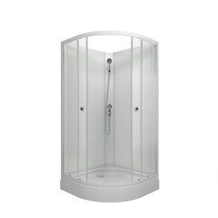 Изображение товара Душевая кабина Triton Ультра 90х90х191,5 см стекло прозрачное 4 мм с низким поддоном полукруг