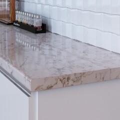 Столешница мрамор миланский 3050х600х38 мм ДСП - фото 3