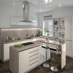 Столешница мрамор миланский 3050х600х38 мм ДСП - фото 2