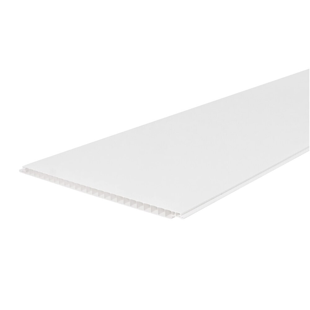 

Панель ПВХ 250х2700х9 мм Stella Light матовая белая 0,67 кв.м, Белый