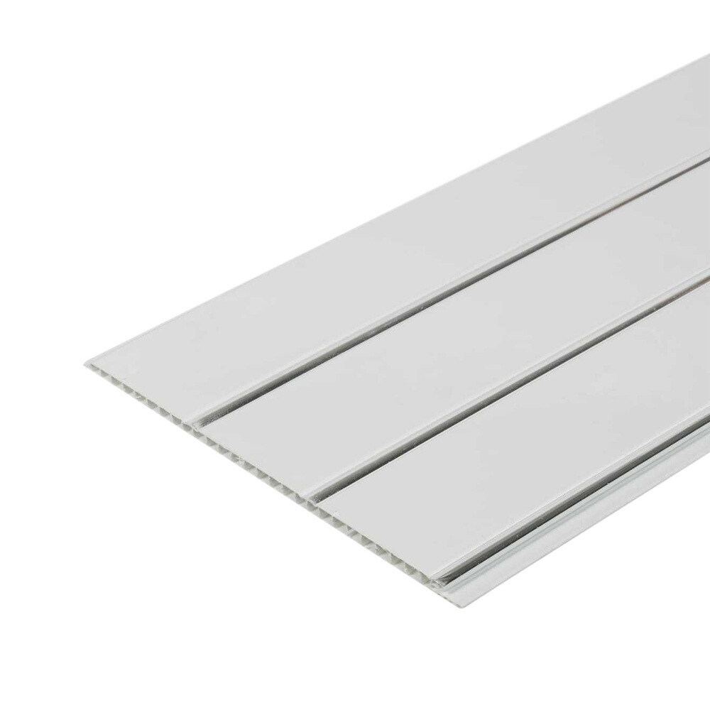 Изображение товара Панель ПВХ 250х3000х8 мм Stella Premium 3-х секционная silver line