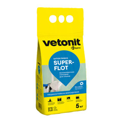 Изображение товара Шпаклевка гипсовая Vetonit Суперфлот высокопрочная безусадочная белая 5 кг