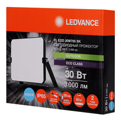 Прожектор cветодиодный Ledvance FL ECO 30W765 BK 6500K 30 Вт IP65 черный - фото 4