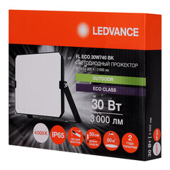 Прожектор cветодиодный Ledvance FL ECO 30W740 BK 4000K 30 Вт IP65 черный - фото 4