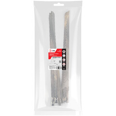 Стяжка кабельная ЭРА 250х7,9 мм нержавеющая сталь серая (10 шт.) (NO-225-253) - фото 2