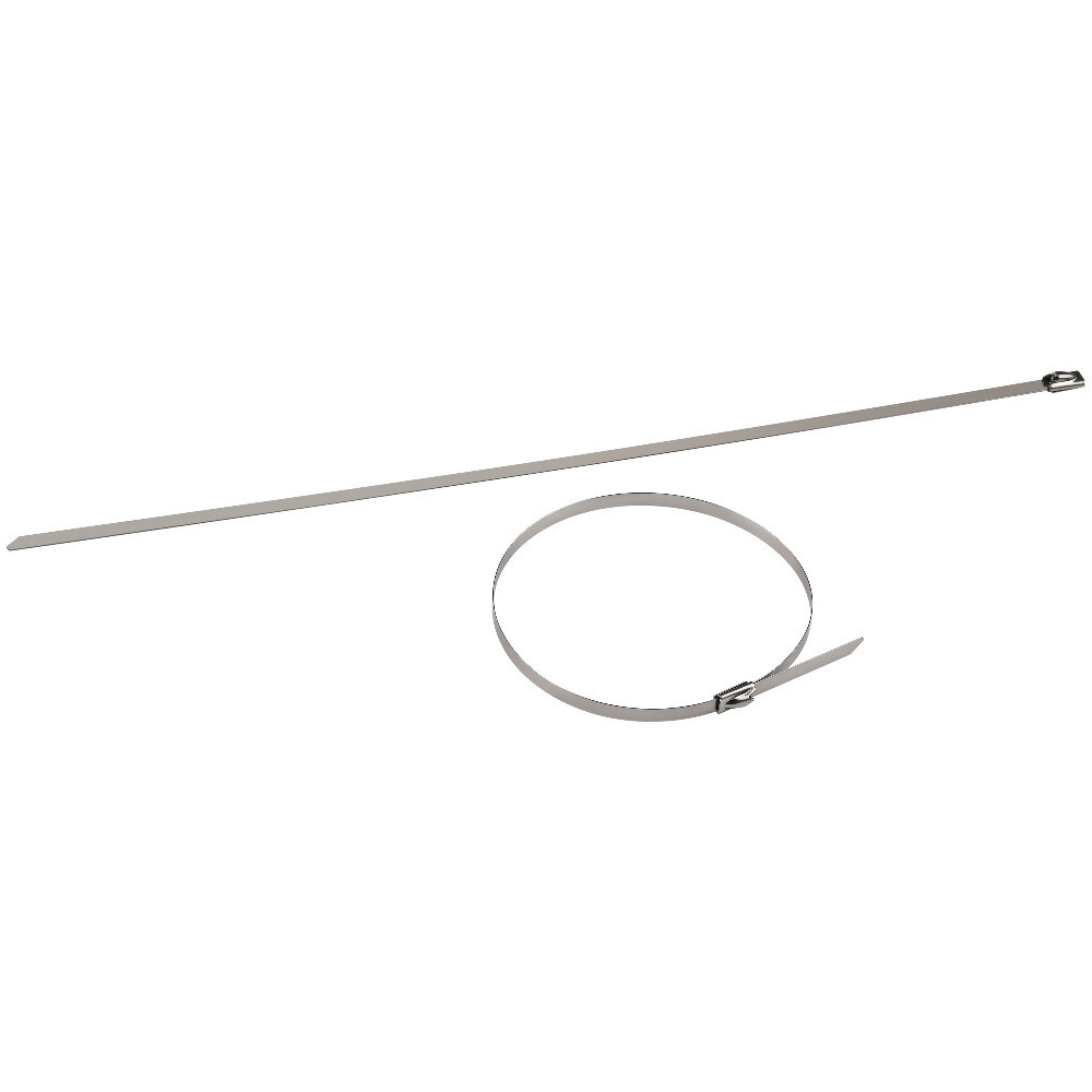 Изображение товара Стяжка кабельная ЭРА 400х4,6 мм из нержавеющей стали (50 шт.)