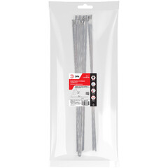 Стяжка кабельная ЭРА 200х4,6 мм нержавеющая сталь серая (10 шт.) (NO-225-247) - фото 2