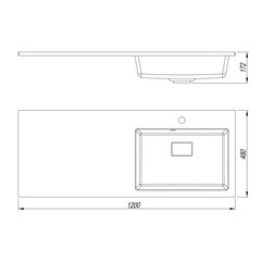 Раковина на стиральную машину Florentina Аванти 120х48 см белая (10.310.0R120.001) - фото 3