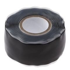 Изолента Эра Pro силиконовая черная 25 мм 3 м самослипающаяся - фото 7