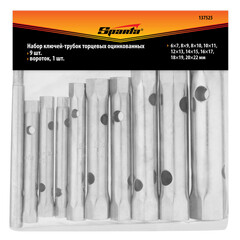 Набор гаечных ключей трубчатых Sparta 6-22 мм (137525) (9 шт.) - фото 4