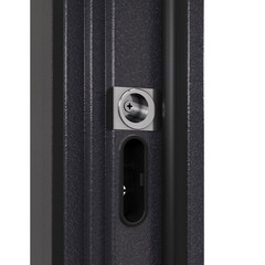 Дверь входная Torex Талса Скай правая крема - черная шагрень с зеркалом 860х2050 мм - фото 2