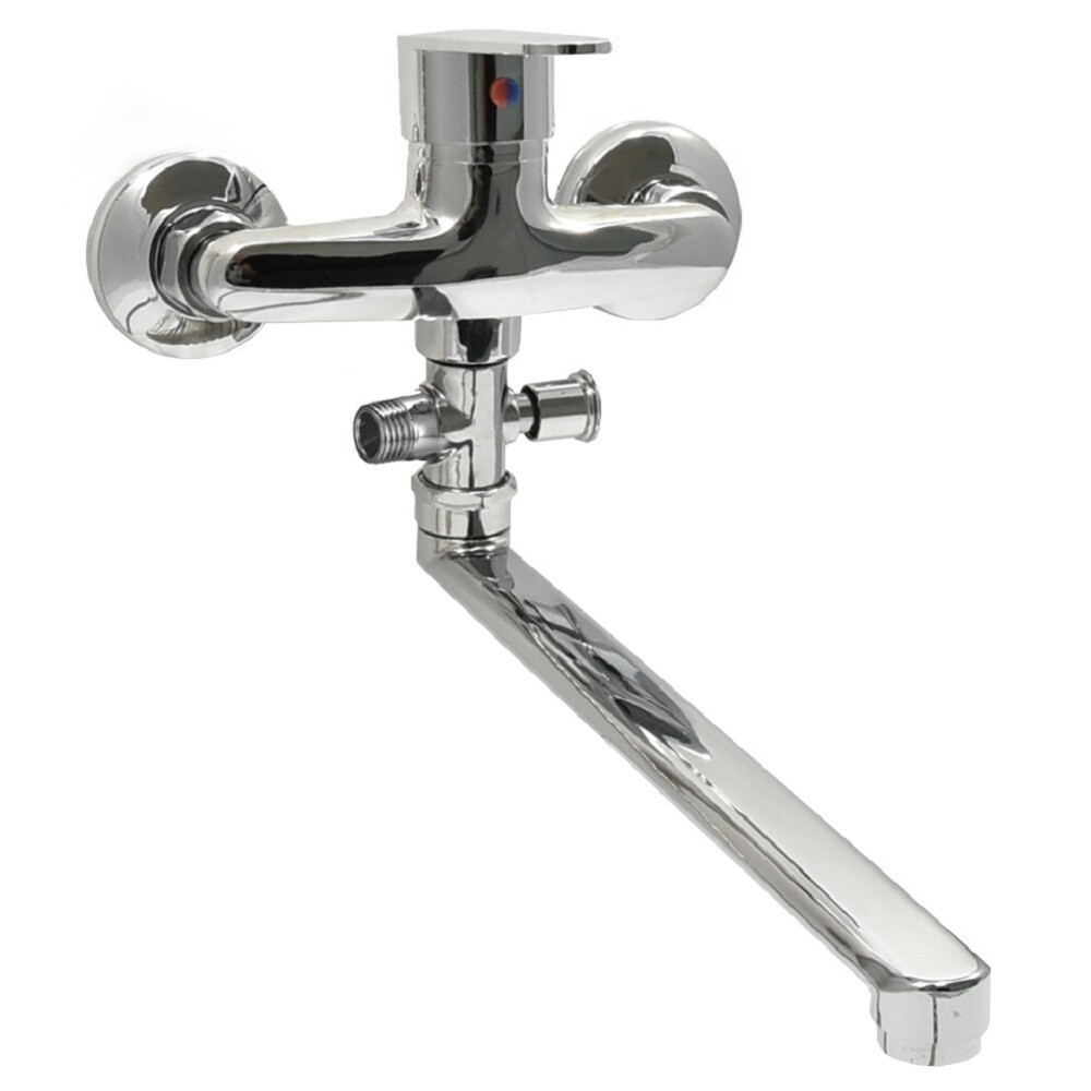 

Смеситель для ванны Istok life хром однорычажный с длинным изливом без лейки (0402.775)