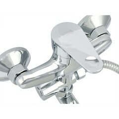 Смеситель для ванны Istok life хром однорычажный с длинным изливом с лейкой (0402.418) - фото 7