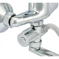 Смеситель для ванны Istok life хром однорычажный с длинным изливом с лейкой (0402.418) - фото 5