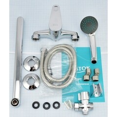 Смеситель для ванны Istok life хром однорычажный с длинным изливом с лейкой (0402.418) - фото 4