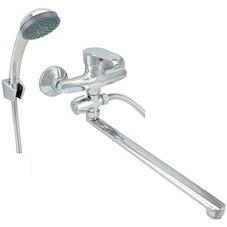 Смеситель для ванны Istok life хром однорычажный с длинным изливом с лейкой (0402.418)