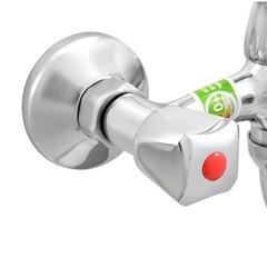 Смеситель для ванны Juguni хром двухвентильный с длинным изливом с лейкой (0402.642A) - фото 8