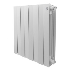 Изображение товара Радиатор биметаллический Royal Thermo Piano Forte 500 мм 8 секций 1" боковое подключение белый