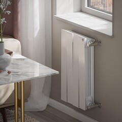 Радиатор биметаллический Royal Thermo Piano Forte 500 мм 4 секции 1" боковое подключение белый - фото 2