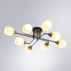Люстра потолочная Arte Lamp Andrea E27 480 Вт 18,5 кв.м (A8141PL-8BK) - фото 3