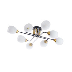 Люстра потолочная Arte Lamp Andrea E27 480 Вт 18,5 кв.м (A8141PL-8BK) - фото 1