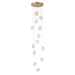 Люстра светодиодная подвесная Arte Lamp Faberge 65 Вт 4000К 10 кв.м (A2451SP-75PB)