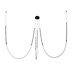 Люстра светодиодная потолочная Arte Lamp Klimt 35 Вт 3000К 10,7 кв.м (A2850SP-38BK) - фото 1