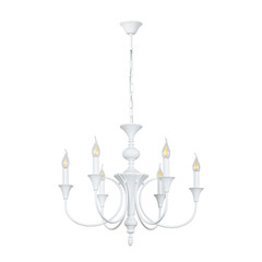 Люстра подвесная Arte Lamp Collinetta E14 240 Вт 8 кв.м (A4094LM-6WH) - фото 1