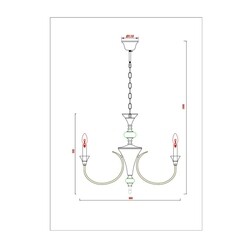 Люстра подвесная Arte Lamp Collinetta E14 240 Вт 8 кв.м (A4094LM-6WH) - фото 2